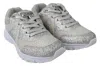 Plein Sport Silver Polyester Runner Jasmines Sneakers In White