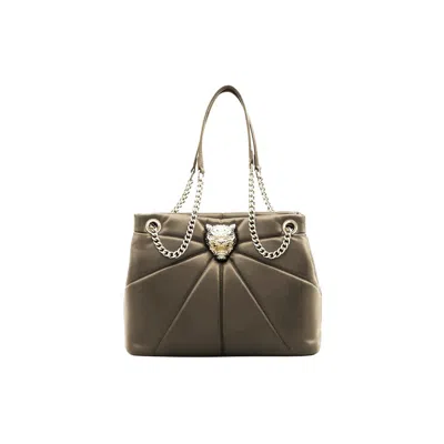 Plein Sport Polyethylene Women's Handbag In Beige