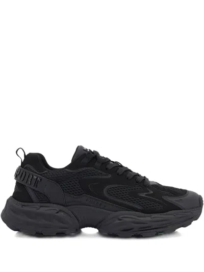 Plein Sport Pulse X Mesh Sneakers In Black