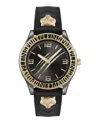 Plein Sport Womens Eclipse Three Hand Quartz Black Silicone 36mm In Black