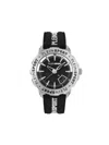 Plein Sport Sporty Black Silicone Watch With Enamel Dial In Black
