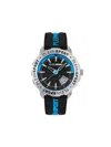 Plein Sport Sporty Black Silicone Watch With Stainless Steel Case In Schwarz