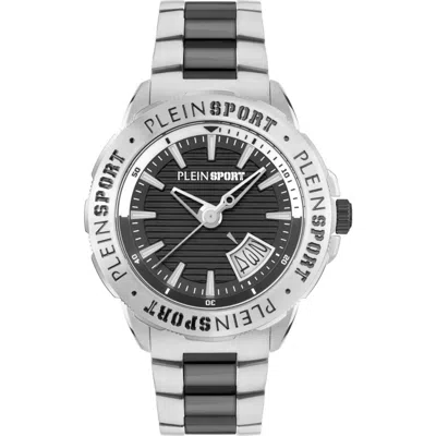 Plein Sport Rampage Three Hand Quartz Bracelet Watch, 44mm In Two Tone