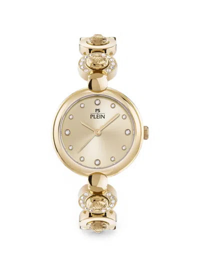 Plein Sport Rebel 32mm Watch In Gold