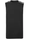 Plein Sport Sleeveless T-shirt Round Neck Ss In Black