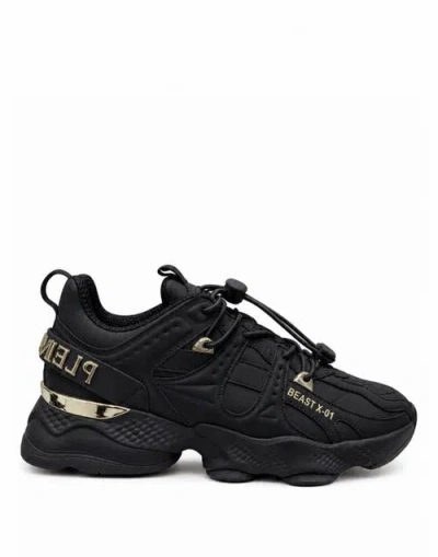 Plein Sport Runner Beast X-01 Nappa Unisex In Black