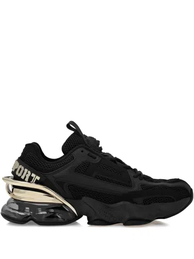 Plein Sport Runner Ps Thunder Mix Sneakers In Black