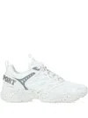 Plein Sport Runner Reflective Scratch Sneakers In White