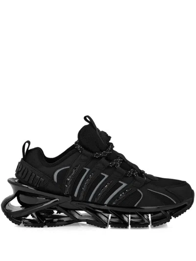 Plein Sport Runner Sneakers In Black