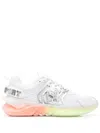 Plein Sport Runner Tiger Plaque Sneakers In White