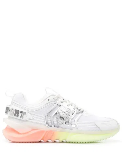Plein Sport Runner Tiger Plaque Trainers In White