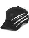 Plein Sport Scratch Baseball Cap In Black