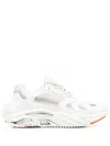 Plein Sport Scratch Panelled Lace-up Sneakers In White