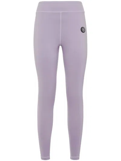 Plein Sport Scratch Sport-leggings In Violett