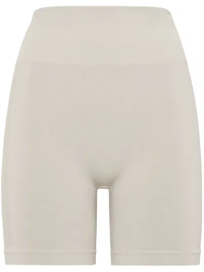 Plein Sport Seamless Cycling Shorts In Neutrals