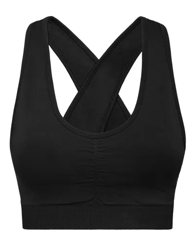 Plein Sport Seamless Wide Straps Sport Bra Logo