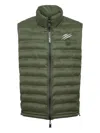 Plein Sport Shanghai Quilted Claw-print Gilet In Green