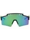 Plein Sport Shield-frame Mirrored Sunglasses In Blue