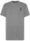 Plein Sport Short-sleeved Round-neck T-shirt In Black