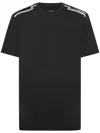 Plein Sport Short-sleeved Round-neck T-shirt In Black
