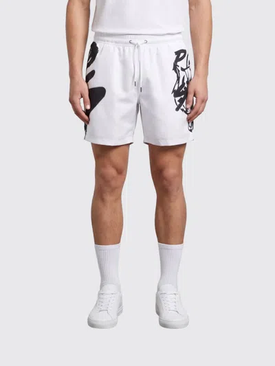 Plein Sport Shorts Men In White