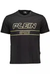Plein Sport Black Cotton Men Tshirt In Black
