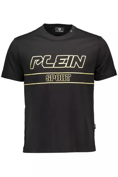 Plein Sport Black Cotton Men T-shirt