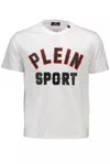 PLEIN SPORT SLEEK CREW NECK TEE WITH CONTRASTING MEN'S ACCENTS