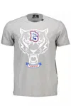 Plein Sport Brown Cotton Men T-shirt In Grey