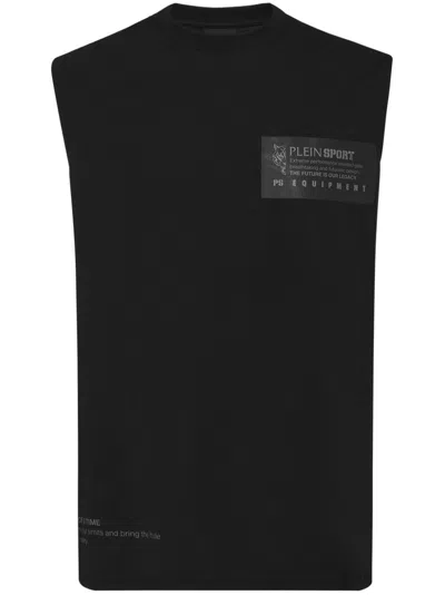 Plein Sport Sleeveless T-shirt In Black