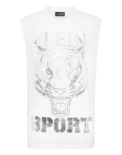 Plein Sport Sleeveless T-shirt Round Neck Ss Tiger