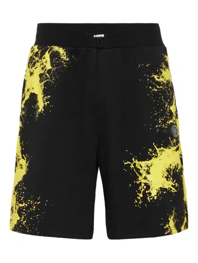 Plein Sport Splash Shorts In Black