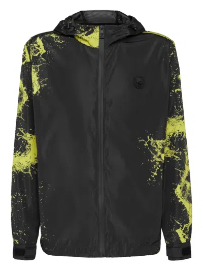 Plein Sport Splash Windbreaker Jacket In Multi