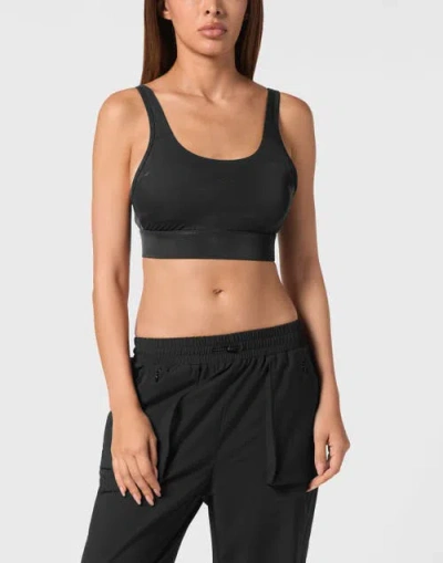 Plein Sport Sport Bra Scratch Women In Black