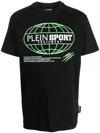 Plein Sport Ss Global Express Edition T-shirt In Black