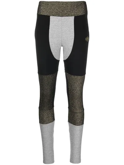 Plein Sport Statement Stretch Leggings In Black