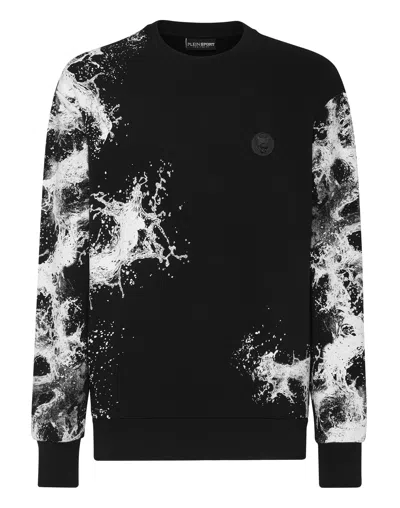 Plein Sport Splash Extreme Cotton Sweatshirt In Black