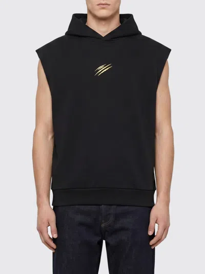 Plein Sport Hooded Sweatshirt Men In Black