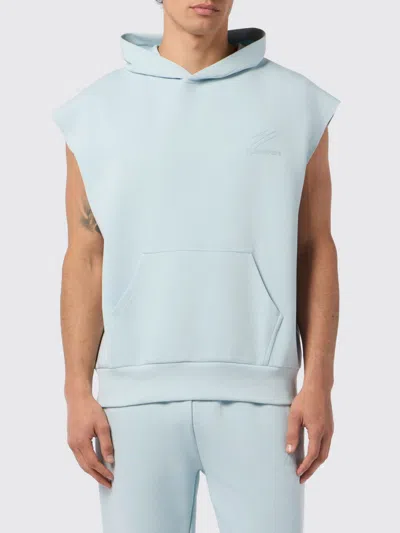 Plein Sport Pique Hoodie Vest Icon Men In Blue