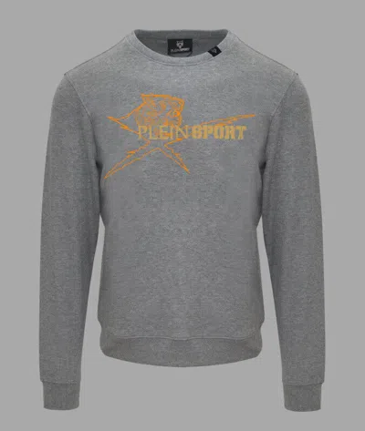 Pre-owned Plein Sport Sweatshirt  Fipsg130594-grey-mel Gr S M L Xl Xxl+ Hoody Sweater Pullo In Grau