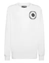 Plein Sport Sweatshirt Round Neck Carbon Tiger In White