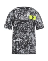 Plein Sport Swim Man T-shirt Black Size Xxl Cotton In Gray