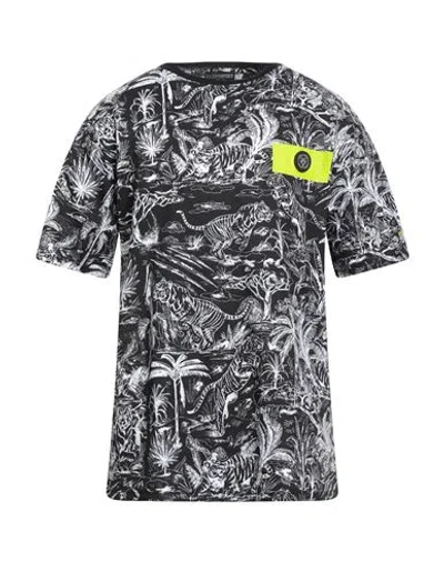 Plein Sport Swim Man T-shirt Black Size Xxl Cotton In Gray