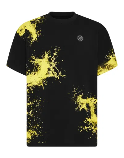 Plein Sport Splash T-shirt In Black