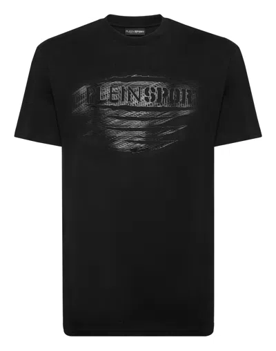 Plein Sport Logo-print Cotton T-shirt In Black