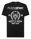 Plein Sport Logo-print Cotton Polo Shirt In Black