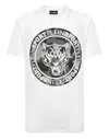 Plein Sport T-shirt Round Neck Carbon Tiger In Multi