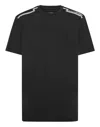 Plein Sport Short-sleeved Round-neck T-shirt In Black