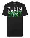 Plein Sport Ss Logo-print Cotton T-shirt In Black