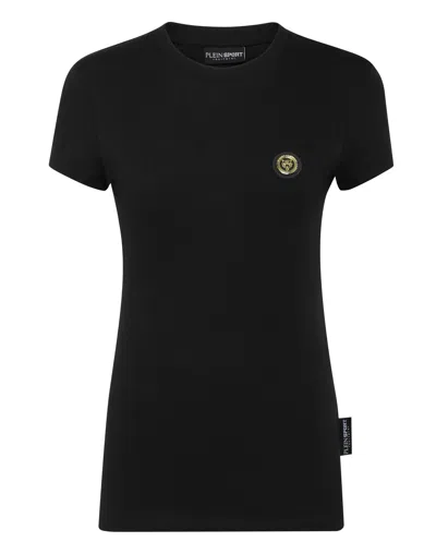 Plein Sport T-shirt Round Neck Ss In Black